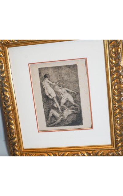 Erotic engraving