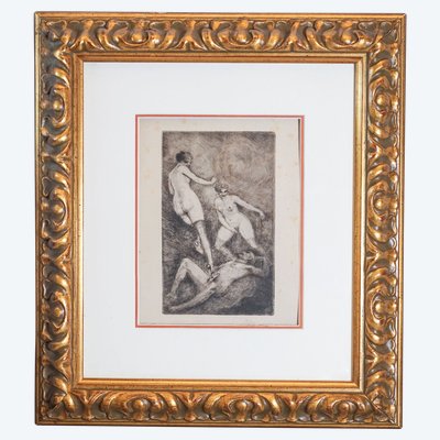 Erotic engraving