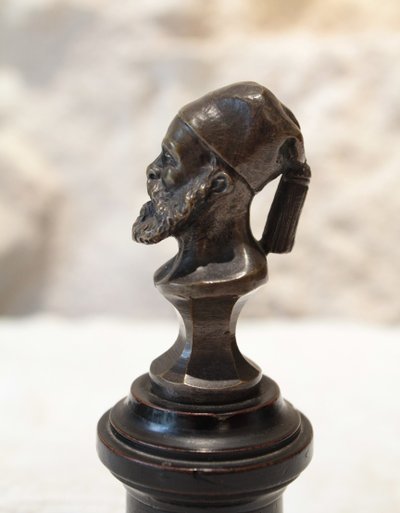 Piccola figura orientalista in bronzo 'Ibrahim Pasha', fine del XIX secolo