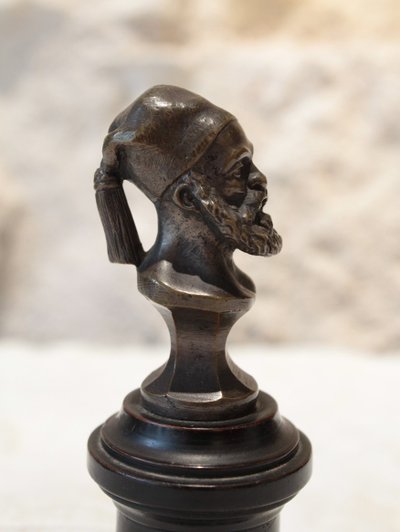 Piccola figura orientalista in bronzo 'Ibrahim Pasha', fine del XIX secolo