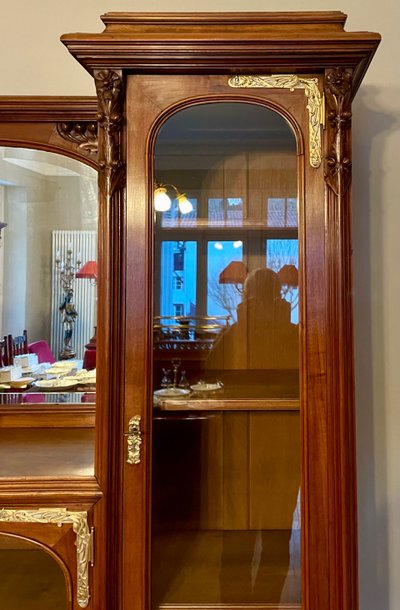 Libreria con vetrina Art Nouveau 