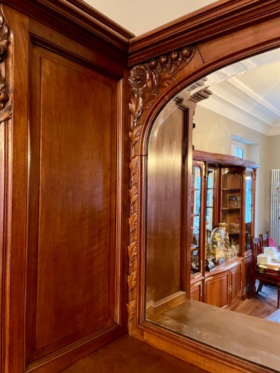 Libreria con vetrina Art Nouveau 