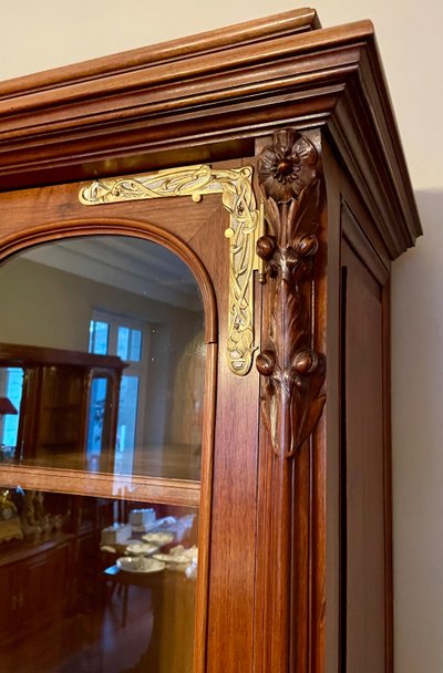 Libreria con vetrina Art Nouveau 