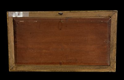 DIPINTO / OLIO SU PANNELLO DI LEGNO FIRMATO "DUBOIS" (RITORNO AL PORTO) CON CORNICE