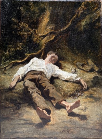 Nicolas-françois-octave Tassaert (1800–1874) - Il cercatore di uccelli, prima del 1854