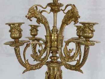  Important Candelabra in Bronze - 2nd half XIXth