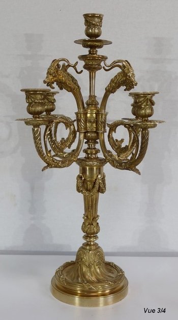  Important Candelabra in Bronze - 2nd half XIXth