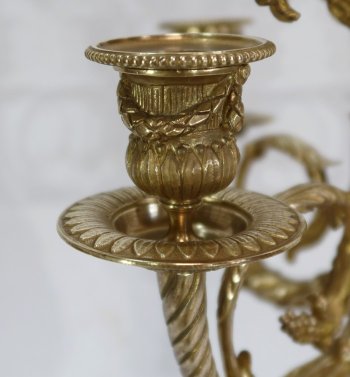  Important Candelabra in Bronze - 2nd half XIXth