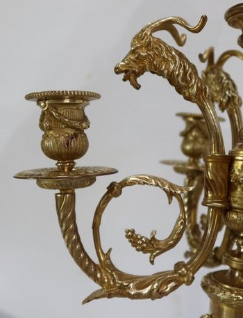  Important Candelabra in Bronze - 2nd half XIXth