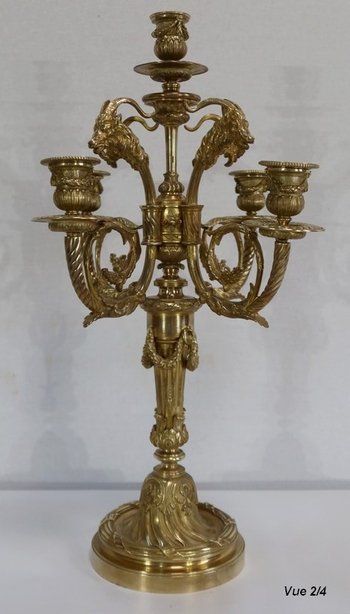  Important Candelabra in Bronze - 2nd half XIXth
