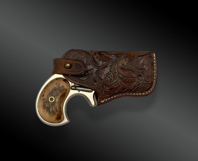 PISTOLA Remington Double Deringer, 3° modello; con custodia. Stati Uniti - XIX secolo