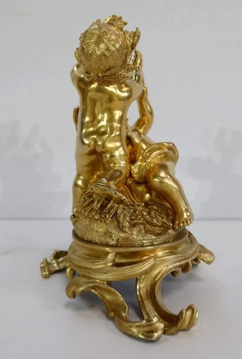  Groupe en Bronze Doré, dans le goût Louis XV, époque Napoléon III - circa 1850 