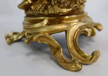  Groupe en Bronze Doré, dans le goût Louis XV, époque Napoléon III - circa 1850 