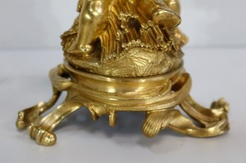  Groupe en Bronze Doré, dans le goût Louis XV, époque Napoléon III - circa 1850 