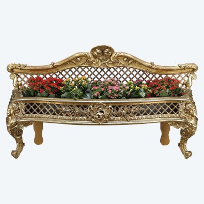 CARVED AND GILDED WOOD JARDINIÈRE, LOUIS XV STYLE