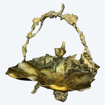 Decorative Bronze Cup, Art Nouveau Style