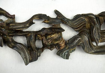 Scultura astratta in metallo nello stile di Jean Campa