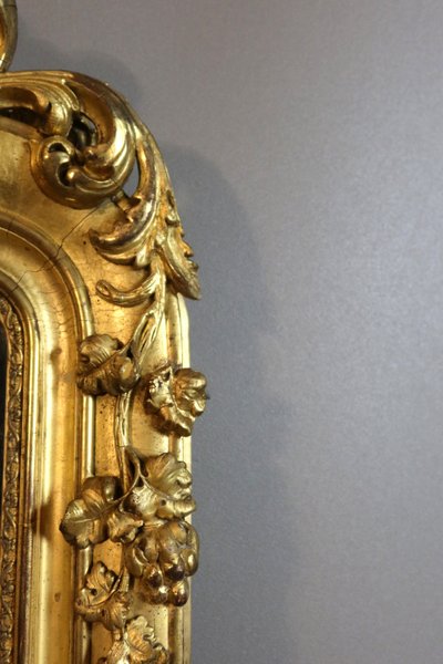 Miroir doré époque XIXème siècle