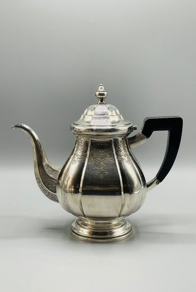 Regency Style Solid Silver Coffee Service