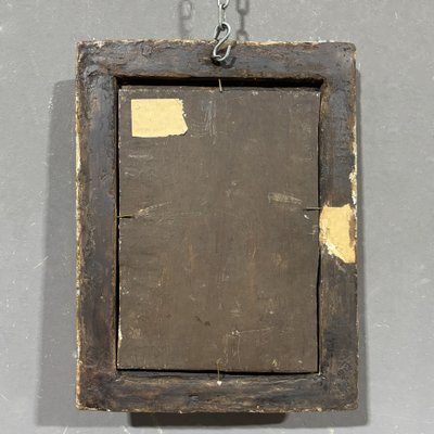 Antikes Ölgemälde auf Holz aus dem 18. Jahrhundert, Heiliger Franziskus