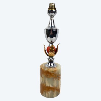 Vintage onyx lamp base