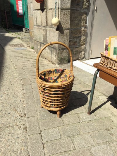Bamboo work basket
