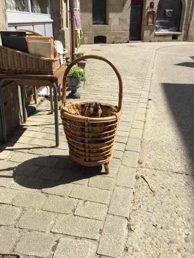 Bamboo work basket