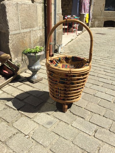 Bamboo work basket