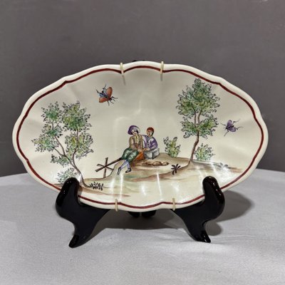 Antico Servizio di piatti in ceramica Laveno dipinti a mano