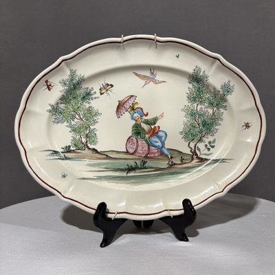 Antico Servizio di piatti in ceramica Laveno dipinti a mano