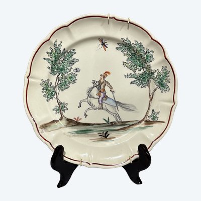 Antico Servizio di piatti in ceramica Laveno dipinti a mano