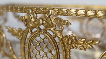 Small Glass and Brass Planter, Louis XVI style - 1900