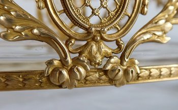 Small Glass and Brass Planter, Louis XVI style - 1900