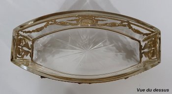 Small Glass and Brass Planter, Louis XVI style - 1900