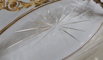 Small Glass and Brass Planter, Louis XVI style - 1900