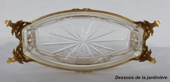 Small Glass and Brass Planter, Louis XVI style - 1900