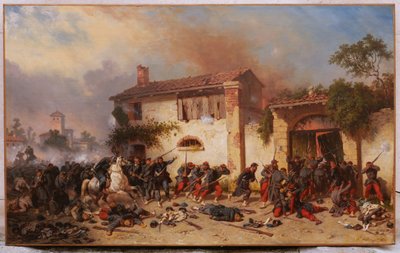 Hippolyte BELLANGÉ, Combattimento nelle strade di Magenta