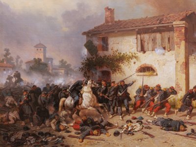 Hippolyte BELLANGÉ, Combattimento nelle strade di Magenta
