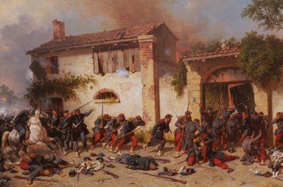 Hippolyte BELLANGÉ, Combattimento nelle strade di Magenta