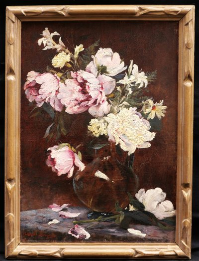 Charles Auguste DURAND de NEUVILLE, Still life with a vase of flowers