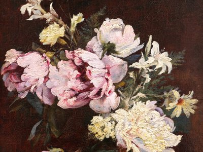 Charles Auguste DURAND de NEUVILLE, Still life with a vase of flowers