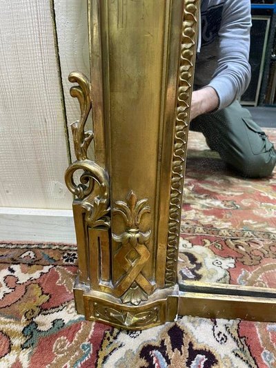 Specchio di legno e epoca in stucco dorato Louis Philippe