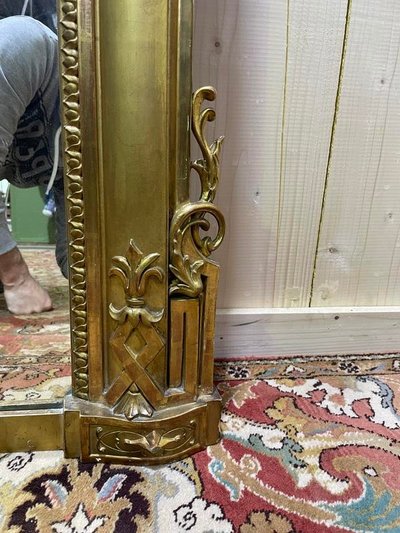 Specchio di legno e epoca in stucco dorato Louis Philippe