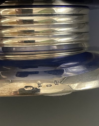Art Deco Style Crystal and Silver Cup