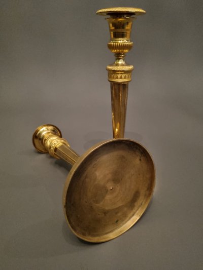 André-Antoine Ravrio, pair of Empire period torches.