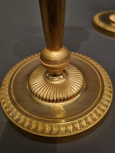 André-Antoine Ravrio, pair of Empire period torches.