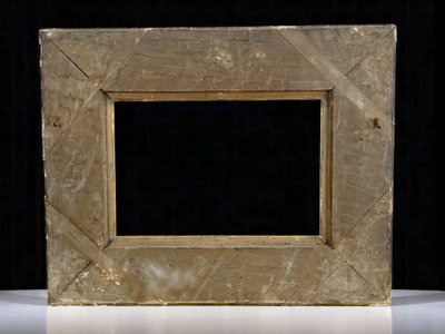 OLD WOODEN AND GOLD STUCCO FRAME FOR PAINTING 31.5 cm x 21.5 cm (BEAUTIFUL GILDING)