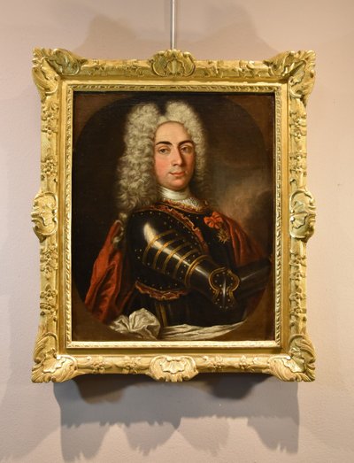 Porträt eines Herrn in Rüstung, Hyacinthe Rigaud (Perpignan 1659 - Paris 1743)
