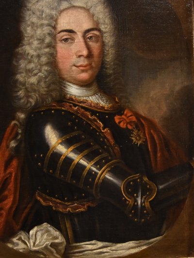 Porträt eines Herrn in Rüstung, Hyacinthe Rigaud (Perpignan 1659 - Paris 1743)