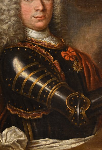 Porträt eines Herrn in Rüstung, Hyacinthe Rigaud (Perpignan 1659 - Paris 1743)